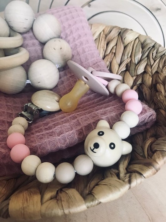 zawieszka do smoczka Little Bear Baby Girl Mymami