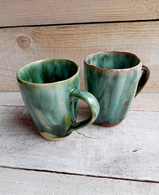 Komplet dwóch kubków ceramicznych ceramiKaMDeka
