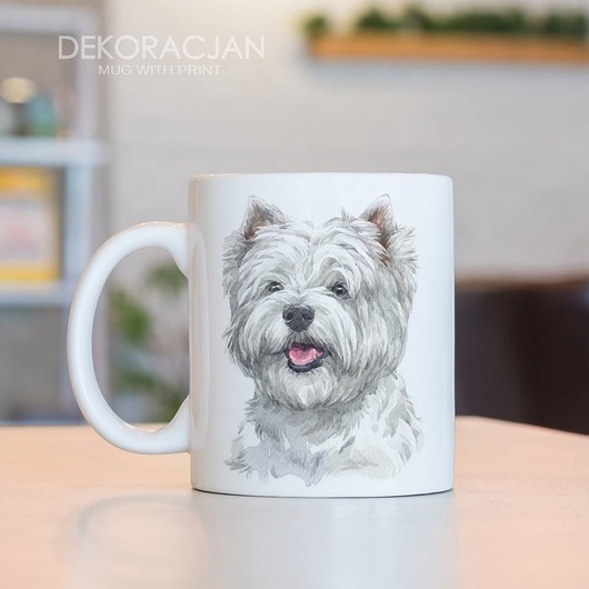 Kubek Z Nadrukiem West Highland White Terrier Dekoracjan
