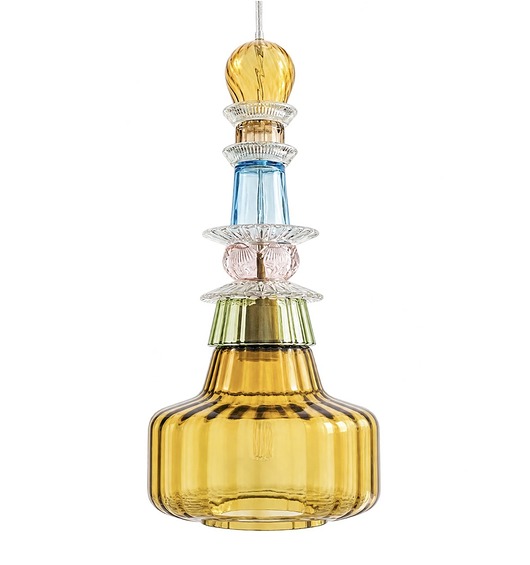 lampy wiszące Lampa wisząca szklana artdeco prl vintage retro