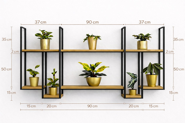 półki Półka  loft "MAGDALENA" personalizowana