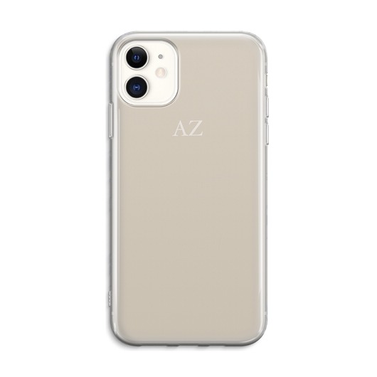 Inicjały Etui Na Telefon iPhone Phone Case Beż KYOUSTUFF