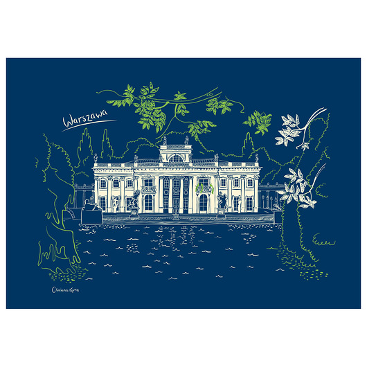 plakaty Plakat Warszawa Łazienki