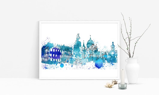 Plakat ŁÓDŹ B2 50x70 cm Well Wall
