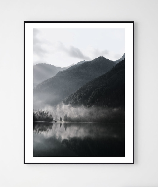 Plakat NATURE/ Mountains No.4 Szare Kropki