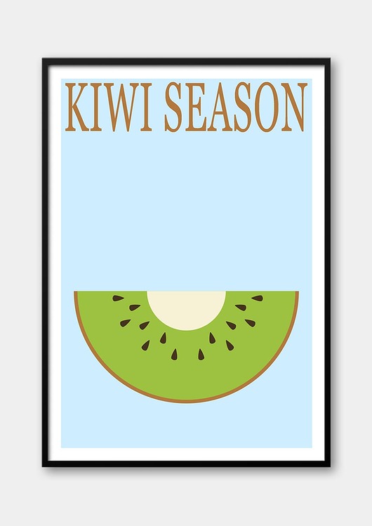 plakaty Plakat KIWI - KIWI SEASON- z serii FRUIT SEASON