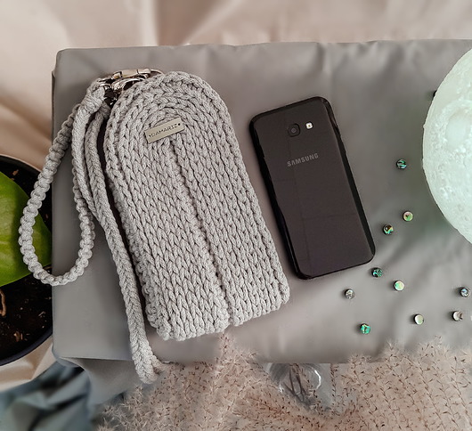 etui na telefon Torebka - case na telefon Phases, szary