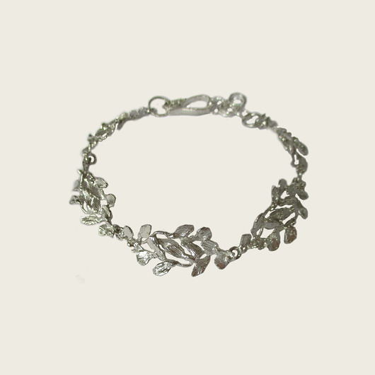 Srebrna bransoletka z listków - Jagoda KOS jewellery