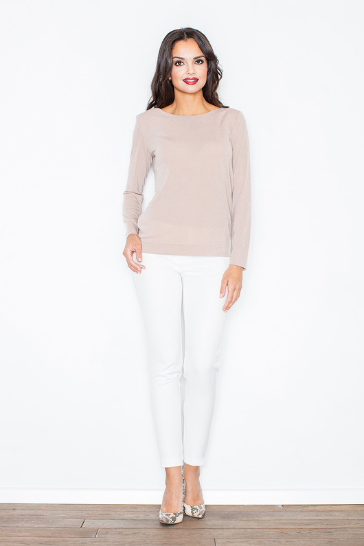 Sweter M244 Beż Figl