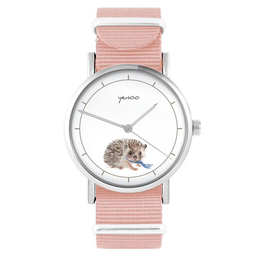 zegarki damskie Zegarek - Jeżyk - brzoskwiniowy róż