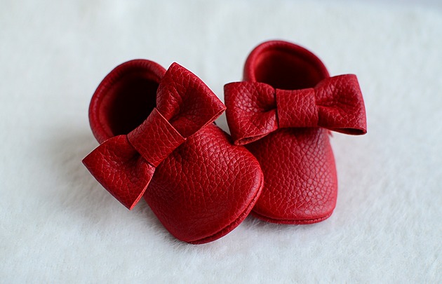 buty dziecięce Mokasyny (Red Bows)
