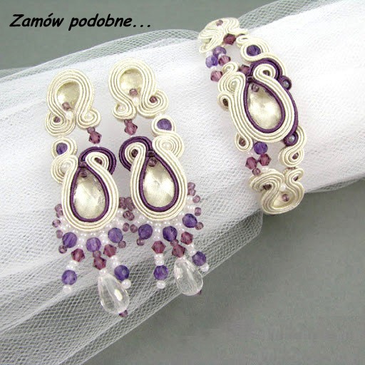 Sensuell soutache - komplet ślubny PiLLow Design