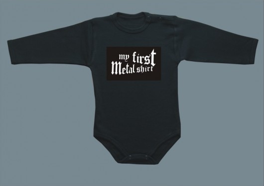 Body niemowlęce: My First Metal Shirt BabyGiftShop