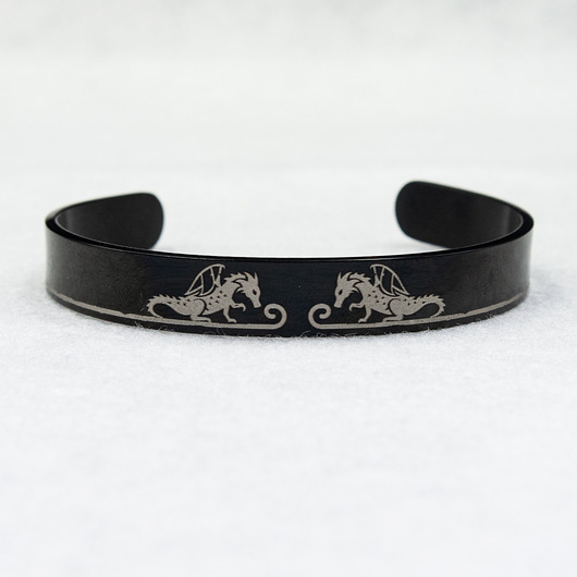 bransoletki - inne Bransoletka goth stal 001