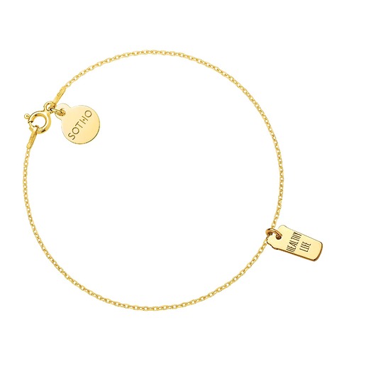 bransoletki srebrne Złota bransoletka shaker HEALTHY LIFE