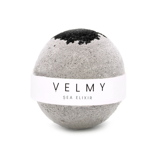 produkty do kąpieli Kula do kąpieli z węglem  (SÓL MORSKA I MECH) - SEA ELIXIR