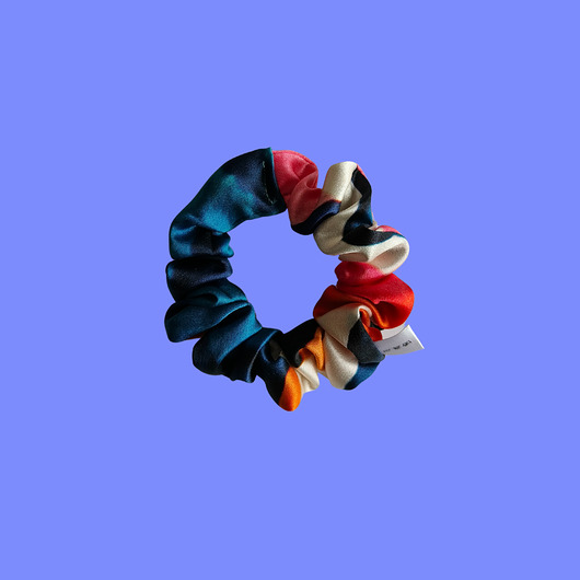 gumki do włosów Gumka jedwabna, scrunchie, frotka panterkowy szał MINI