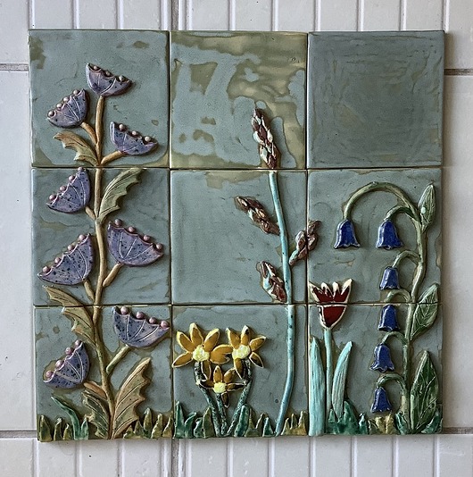 kafle i panele Zestaw kafli "Kwiaty"