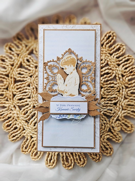 kartki na komunię Kartka komunijna dla chłopca