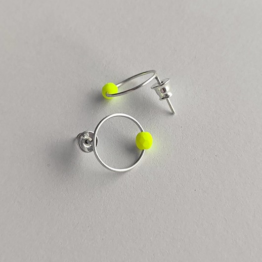 kolczyki z kamieniami Kolczyki OKRĄG