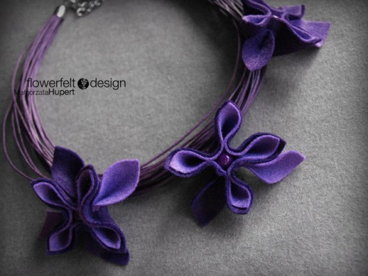 ...w Fioletach FlowerFelt Design
