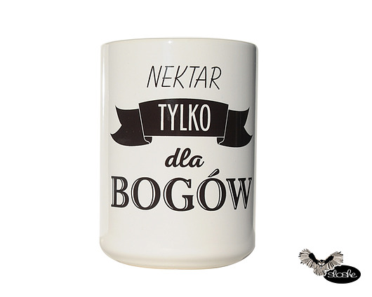 Nektar tylko dla bogów, kubek ceramiczny 450ml Sowia Aleja