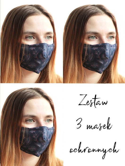 3szt. masek ochronnych-listki Usunieta