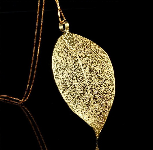 NASZYJNIK Z AŻUROWYM LIŚCIEM - SREBRO 925 ZL06 Coccola JEWELLERY
