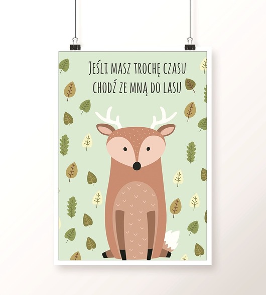 Plakat / CHODŹMY DO LASU A3 Well Wall