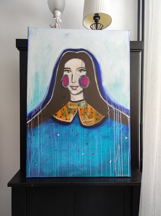 obrazy Obraz na zamówienie kupującego - Pani Zima - 100x70 cm