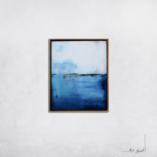 obrazy Obraz olejny - Błękit paryski XVI (oprawiony w ramę)