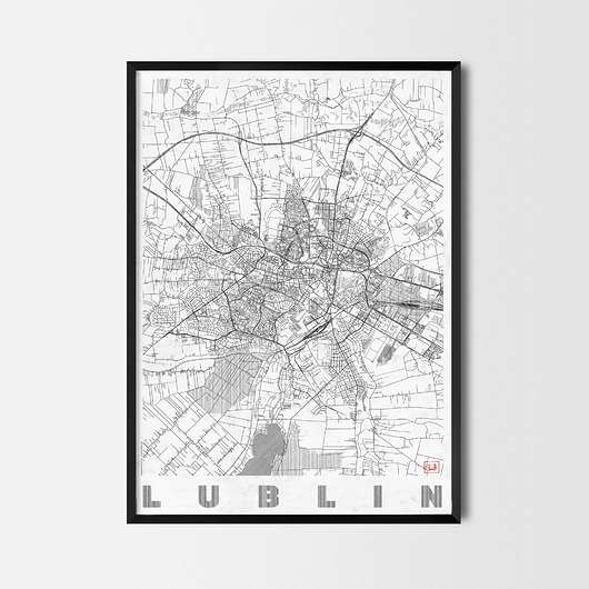 plakaty Plakat Lublin - CityArtPosters