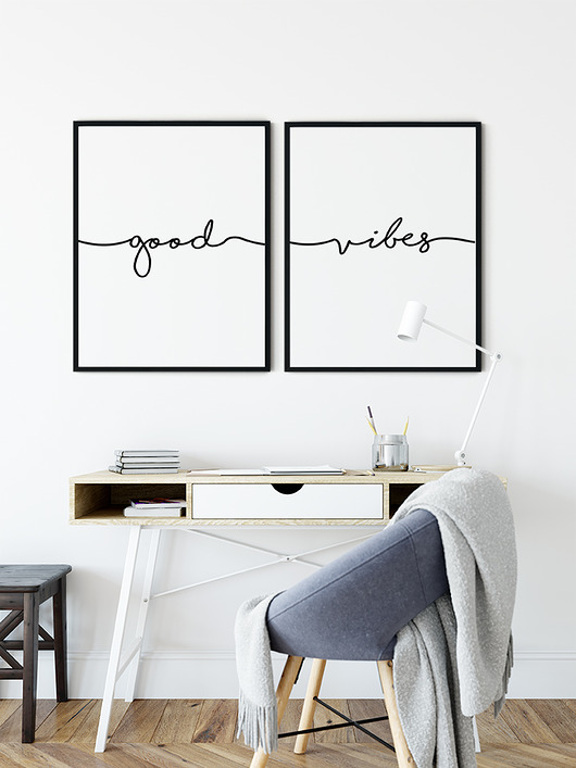 Good Vibes - dwa plakaty Bury Lis