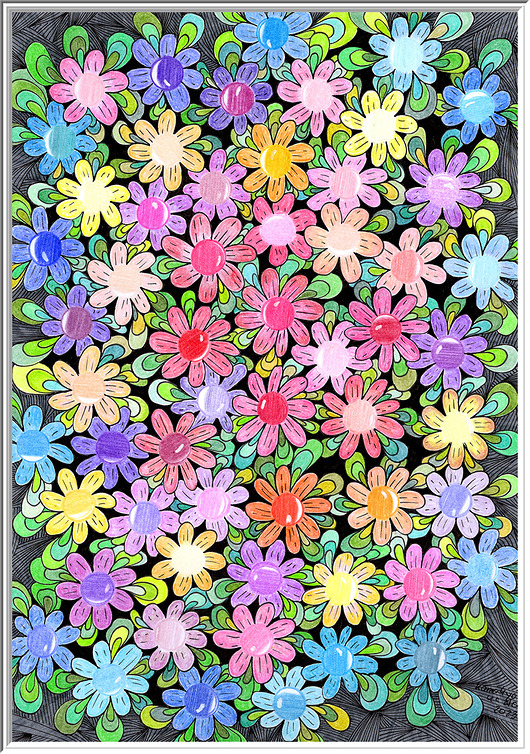 plakaty 7. STRASZNE STOKROTKI - rysunek, plakat.