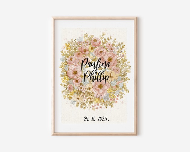 plakaty Plakat  ślubny - personalizowany