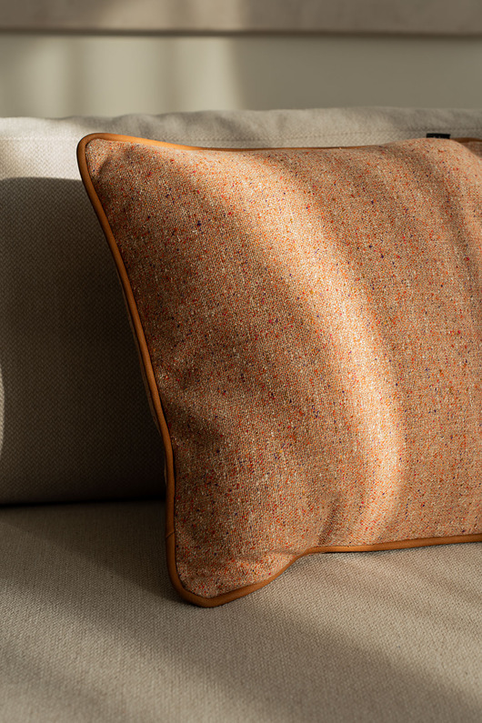 poduszki plecione ŁOSOSIOWA PODUSZKA DEKORACYJNA WOOL 45X45