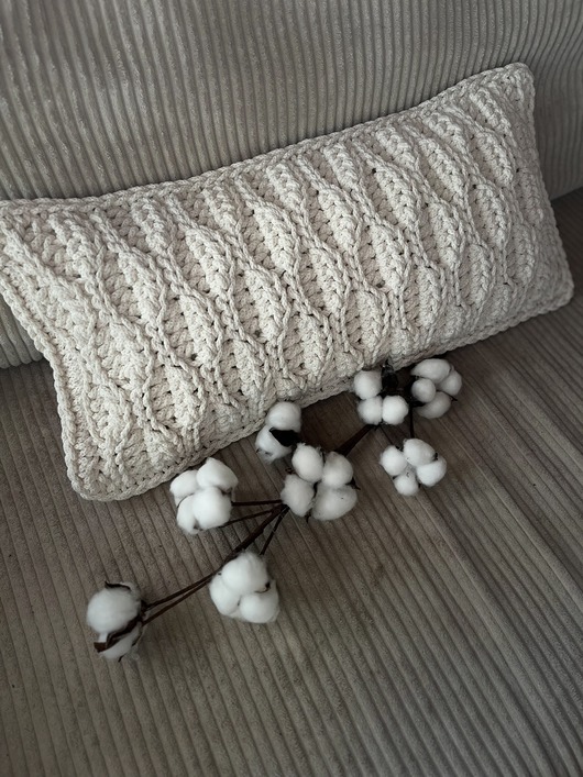 poduszki plecione Poduszka dekoracyjna 60 x30 cm