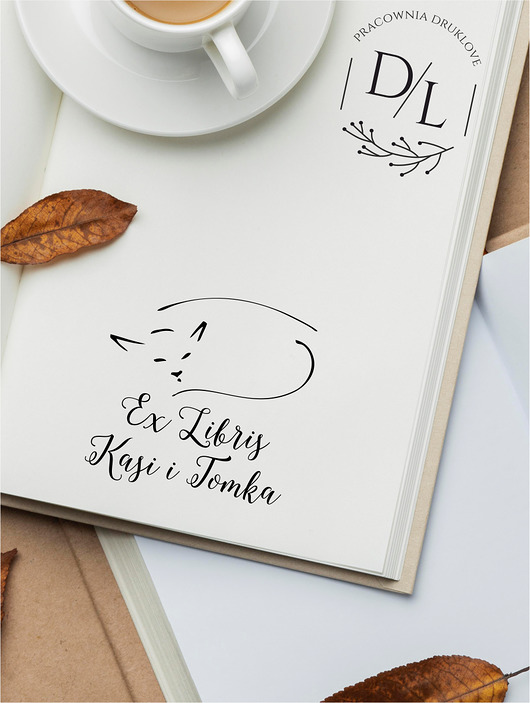 stemple Stempel Ex Libris Exlibris personalizowany Kot 15