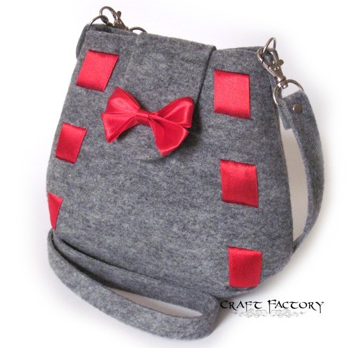 Red Ribbon - mała torebka na ramię Craft Factory