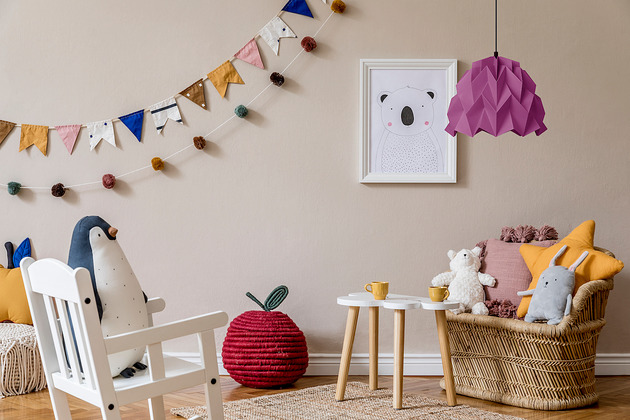 lampy wiszące Lampa wisząca origami ICEBERG S fioletowa