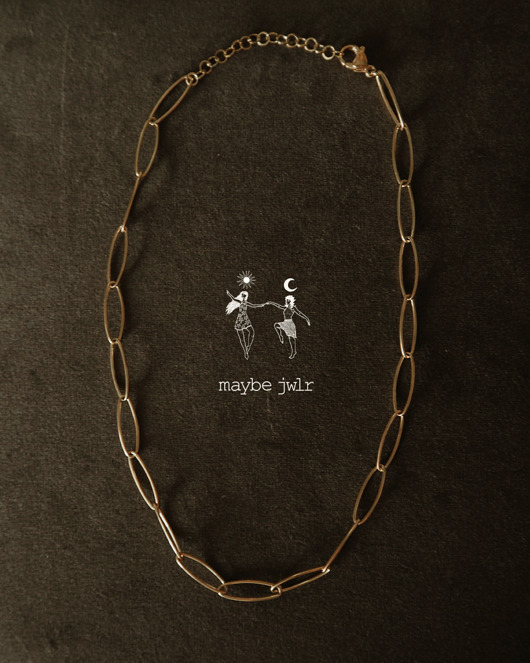 złote naszyjniki Naszyjnik  Łańcuch duże oczka