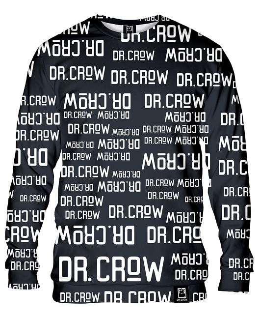 bluza bez kaptura damska Bluza Bez Kaptura Damska DR.CROW Logo Napisy