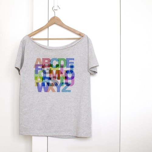 ABC szary Oversize ONE MUG A DAY
