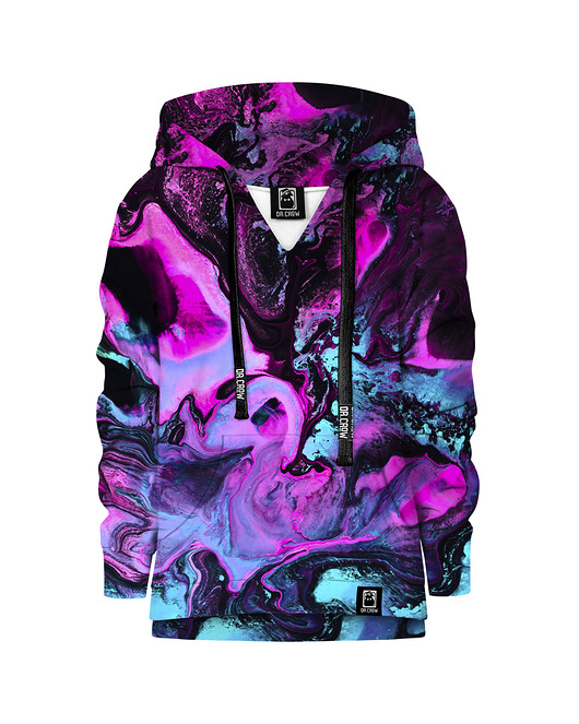 bluzy dla dziewczynki Bluza Dziewczynka DR.CROW Neon Marble