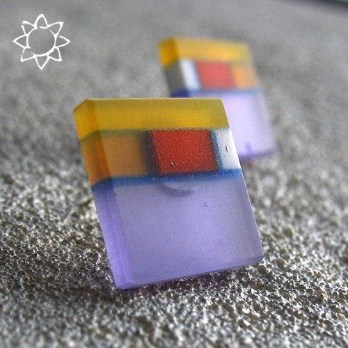 ECO MOSAIC- kolczyki z recyklingu KOS jewellery