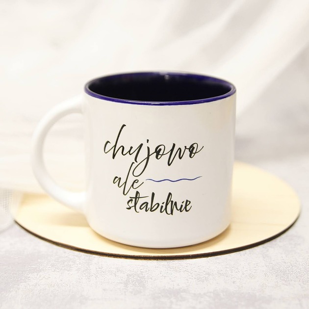 kubki Kubek Chu*owo ale Stabilnie Granatowy