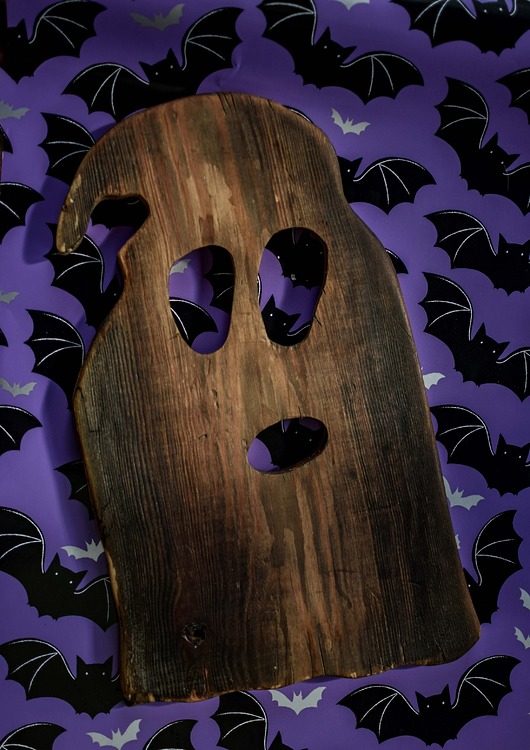 obrazy Halloween Duszek Drewniany Obraz Woodwasp