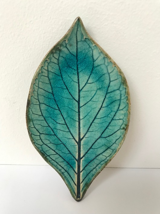 patery i talerze Listek ceramiczny mini talerzyk