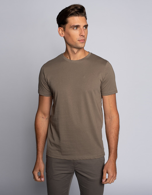 t-shirty męskie T-shirt męski como koszulka khaki