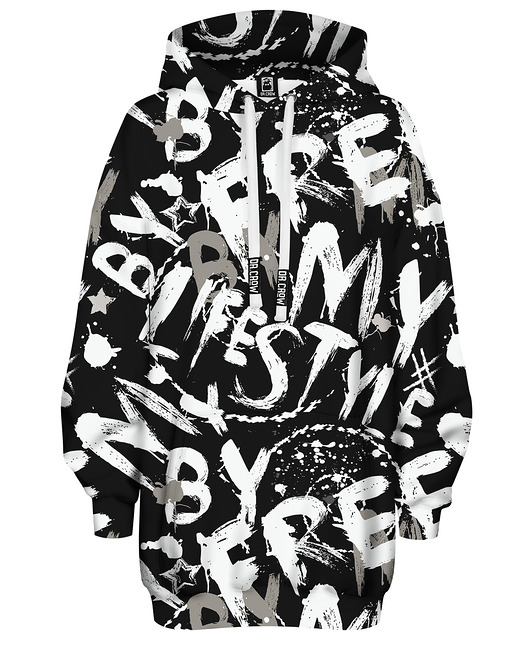 bluza z kapturem damska Bluza Oversize Tunika DR.CROW Life Style